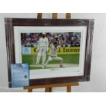 SIR RICHARD HADLEE OF NEW ZEALAND AND NOTTINGHAM C.C.C., SIGNED PICTURE,