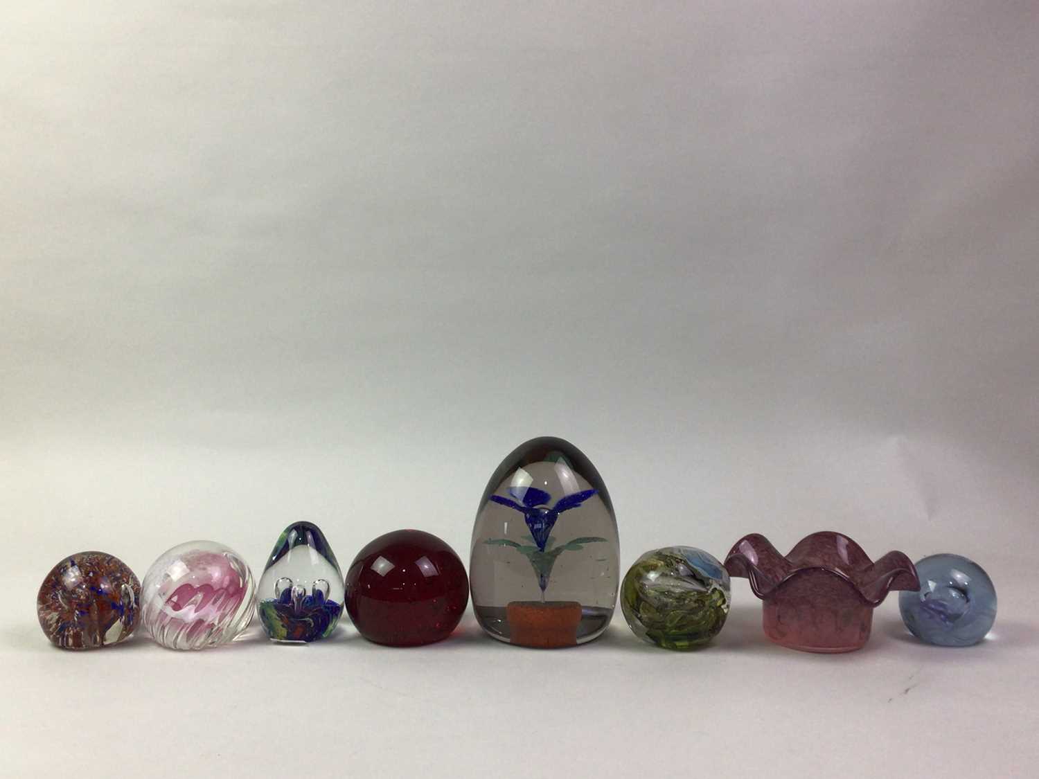 GROUP OF GLASS PAPERWEIGHTS, - Image 2 of 2