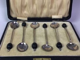 GROUP OF SILVER CUTLERY,