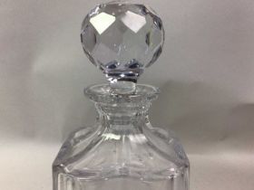 EDINBURGH CRYSTAL DECANTER, AND OTHER ITEMS