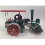 GROUP OF TWO MODEL STEAM VEHICLES