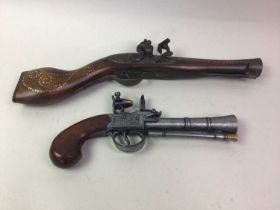 TWO REPLICA MUSKETS,