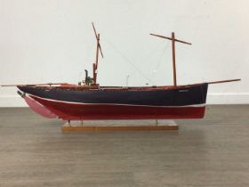 MODEL BOAT OF THE 'SY486 MUIRNEAG',