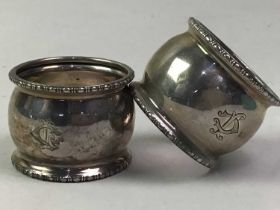 COLLECTION OF SILVER ITEMS,