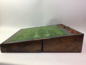 EDWARDIAN WALNUT AND PARQUETRY INLAID LAP DESK, EARLY 20TH CENTURY