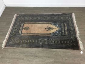 IRANIAN SILK PRAYER RUG,