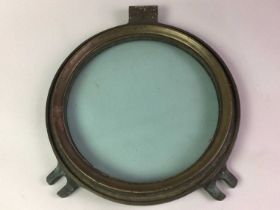 BRASS SHIP'S PORTHOLE, LATE 19TH / EARLY 20TH CENTURY