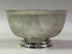 PAIR OF WMF BOWLS, ALONG WITH A GLASS PAPERWEIGHT