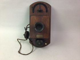 ELECTRO-MAGNETIC WALL TELEPHONE, EARLY 20TH CENTURY