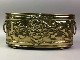 ARTS & CRAFTS BRASS PLANTER,