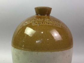 LATE 19TH CENTURY FLAGON, AND OTHER ITEMS