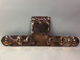 ARTS AND CRAFTS COPPER DOOR PLATE, LATE 19TH / EARLY 20TH CENTURY