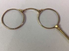 PAIR OF LORGNETTE SPECTACLES,