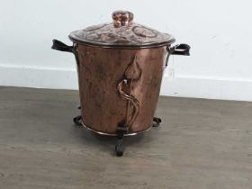 ARTS & CRAFTS COPPER COAL BUCKET, 19TH CENTURY