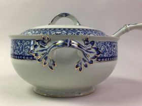 BLUE AND WHITE TUREEN, AND OTHER CERAMICS