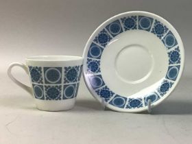 ROYAL TUSCAN CHARADE PART COFFEE SERVICE, AND A SUSIE COOPER COFFEE SERVICE