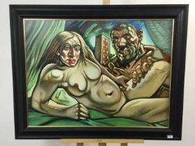 GICLEE CANVAS PRINT AFTER PETER HOWSON,