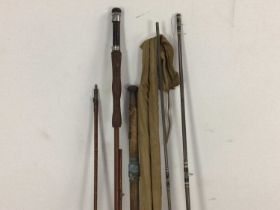 GROUP OF FISHING RODS,