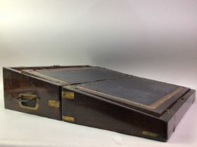 VICTORIAN MAHOGANY WRITING SLOPE,