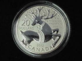 2012 & 2013 CANADA FINE SILVER TWENTY DOLLAR COIN SET,