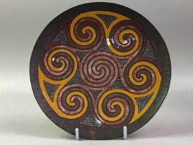 JOHN LEMAN COPPER AND ENAMEL PLATE,