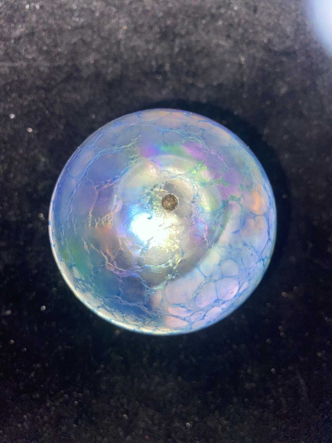 FOUR IRIDESCENT PAPERWEIGHTS, - Image 3 of 10