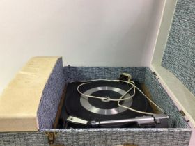 GARRARD RECORD PLAYER, AND A FLUTE