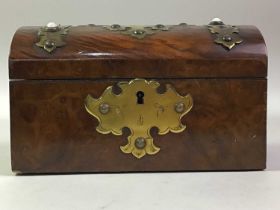 MAHOGANY CASKET, ALONG WITH A STEREOSCOPE AND SLIDES