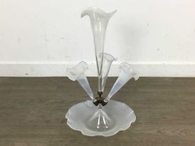 VICTORIAN GLASS FLOWER EPERGNE,