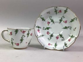 GROUP OF ROYAL CROWN DERBY TEA CHINA, ROSES PATTERN