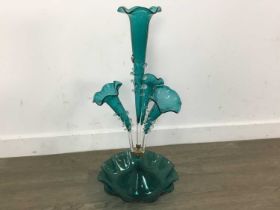 VICTORIAN GLASS FLOWER EPERGNE,