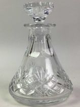 TUDOR CRYSTAL GLASS DECANTER,