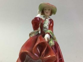 ROYAL DOULTON FIGURE OF TOP O' THE HILL, AND OTHER FIGURES