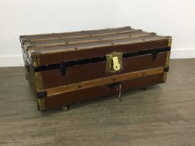 VINTAGE TRAVEL TRUNK, AND OTHER ITEMS