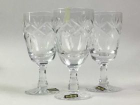 GROUP OF EDINBURGH CRYSTAL GLASSWARE,