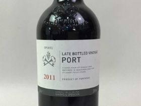 TWO BOTTLES OF PORT WINE, INCLUDING MARKS & SPENCER 2011 LATE BOTTLED VINTAGE