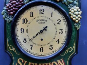 DEWBERRY OF LONDON WALL CLOCK, LATE 20TH CENTURY