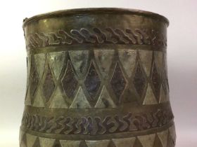 EASTEN BRASS AND COPPER POT, AND OTHER BRASS WARE