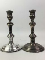 QUEEN ELIZABETH II PAIR OF CANDLESTICKS,