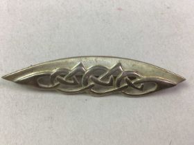 GROUP OF SIX SILVER OLA GORIE BROOCHES,