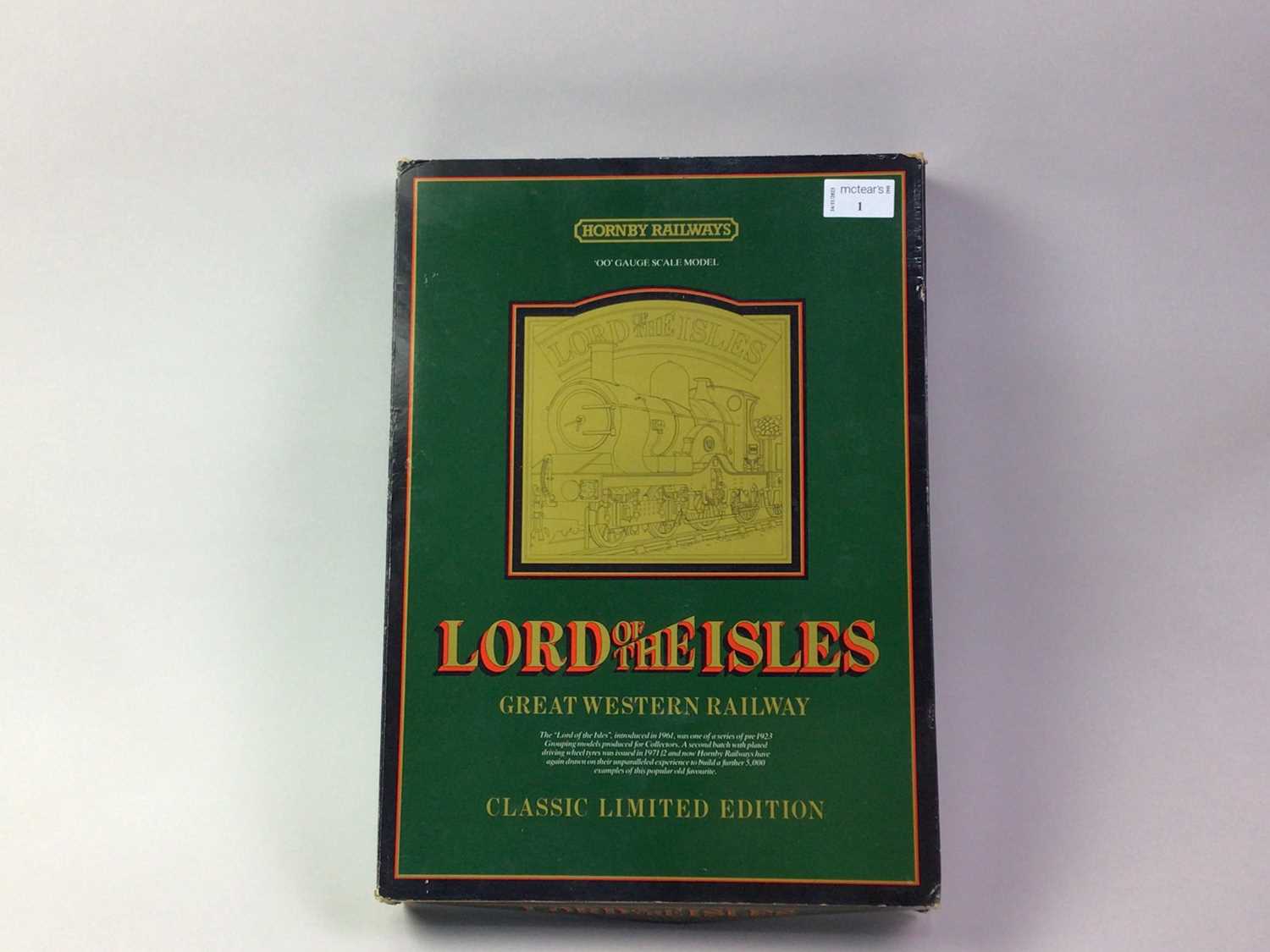 HORNBY RAILWAYS LORD OF THE ISLES GREAT WESTERN RAILWAY CLASSIC LIMITED EDITION TRAIN SET, - Image 2 of 3
