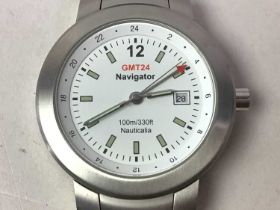 GENT'S GMT24 NAVIGATOR WRIST WATCH, 100M/330FT NAUTICALIA