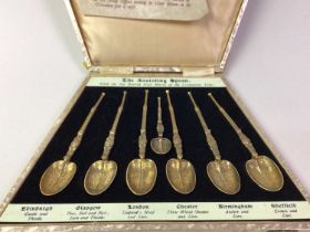 THE ANNOINTING SPOON, SIX SPOONS IN A FITTED CASE