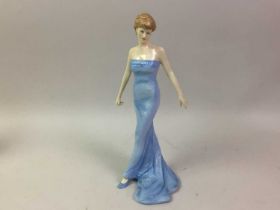 ROYAL DOULTON, DIANA PRINCESS OF WALES FIGURE, AND THREE FURTHER FIGURES