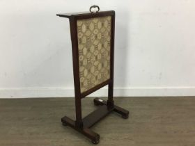 ROSEWOOD FIRESCREEN, EARLY 20TH CENTURY