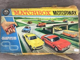 MATCHBOX MOTORWAY RACING SET, AND A FURTHER RACING SET