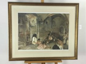 * SIR WILLIAM RUSSELL FLINT RA PRSW (SCOTTISH 1880 - 1969), TWO LIMITED EDITION PRINTS