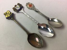 COLLECTION OF SOUVENIR SPOONS,