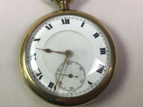 ROLLED GOLD POCKET WATCH,