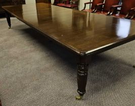 MAHOGANY BOARDROOM TABLE, 20TH CENTURY